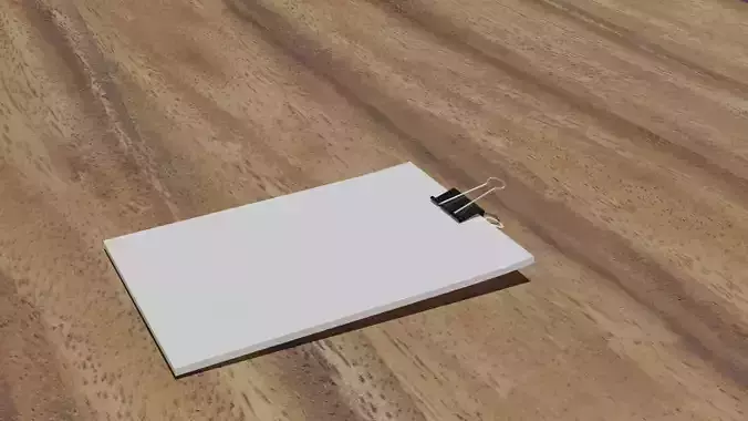 Binder office clip with sheets