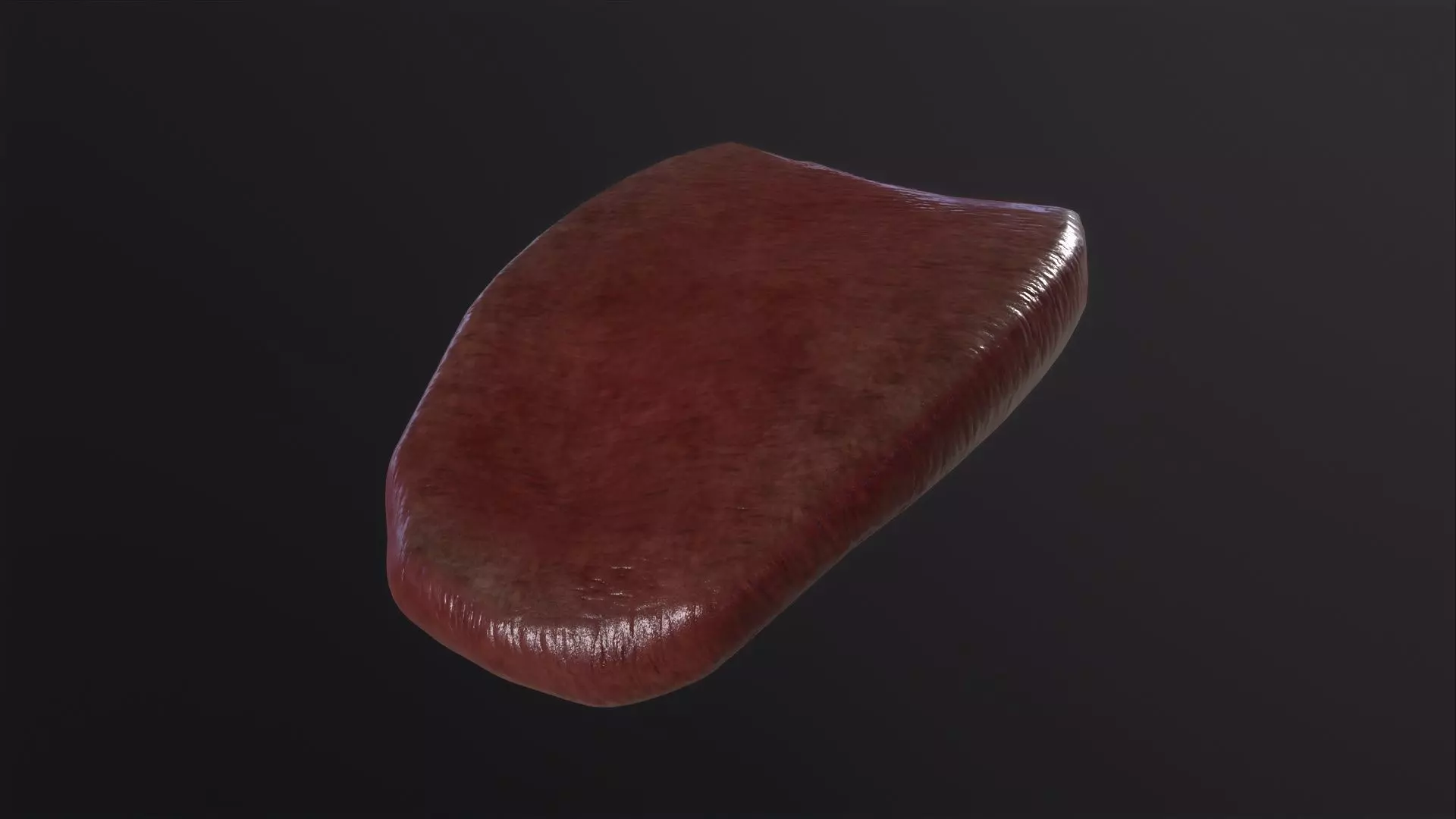Severed Tongue 3D Model Low-poly 3D model