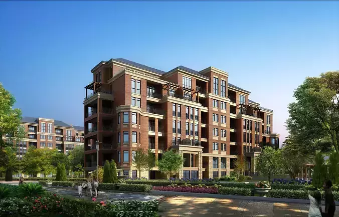 3Dmax fashion city commercial square building 125