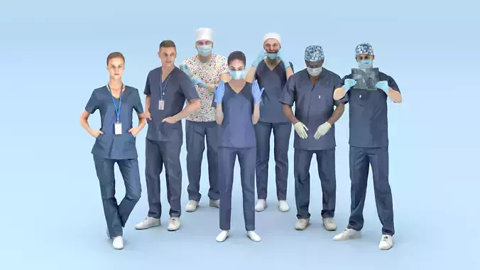 Surgical brigade 28 3D Model Collection