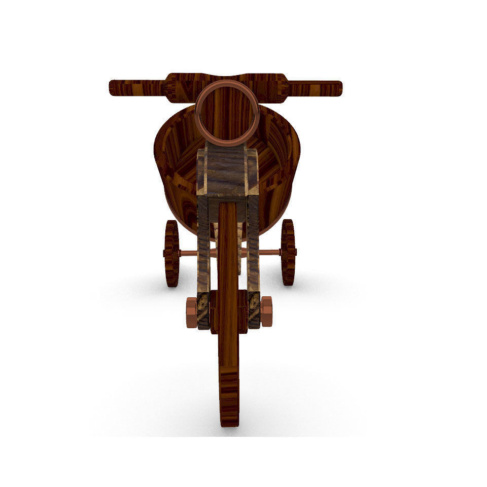 TRICYCLE BOTTLE CARRIER 3D model_2