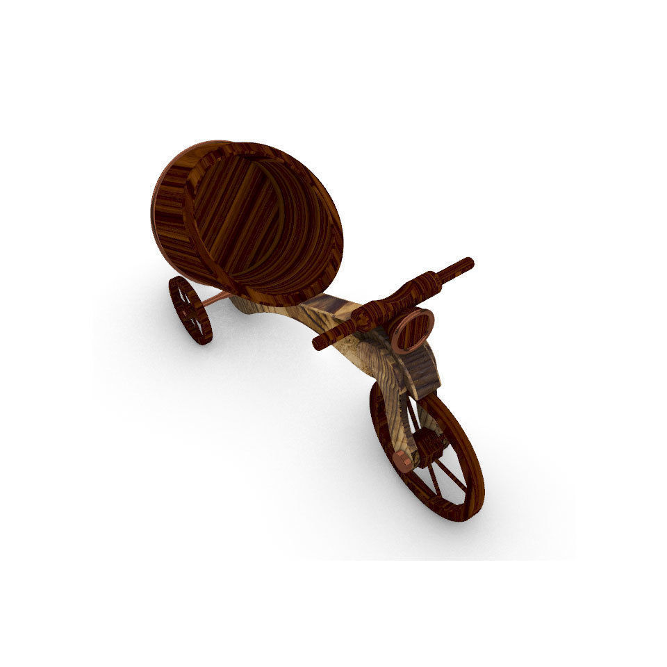 TRICYCLE BOTTLE CARRIER 3D model_1