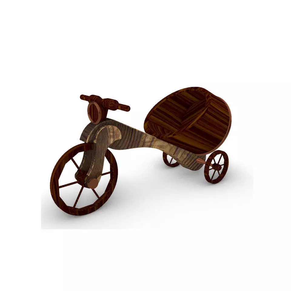 TRICYCLE BOTTLE CARRIER 3D model_0