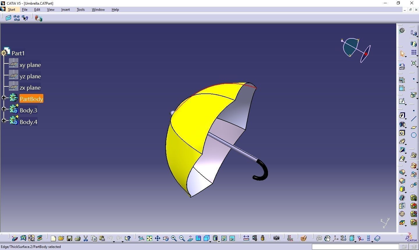 Umbrella 3D print model_2