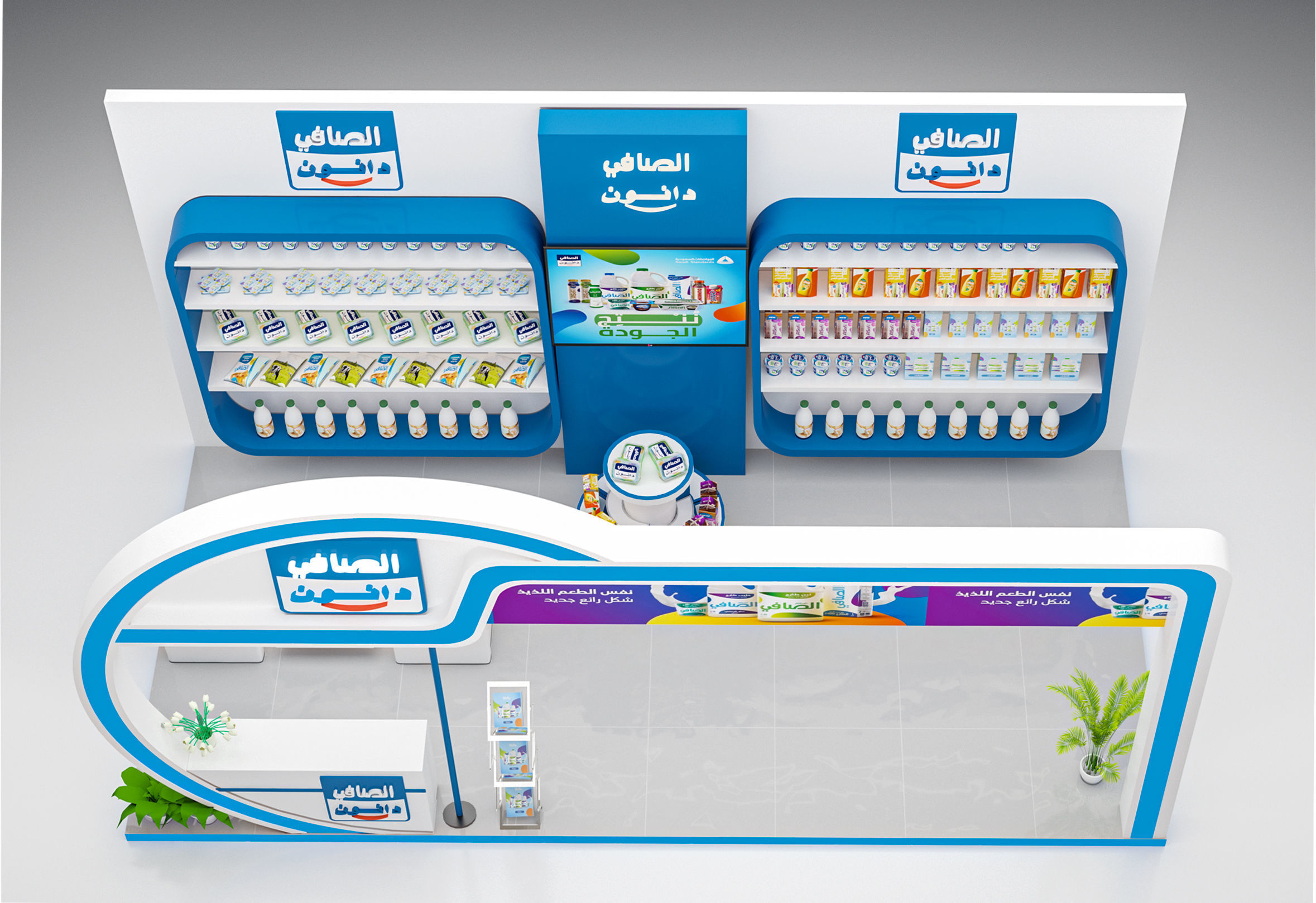 booth 6x3 3D model_2