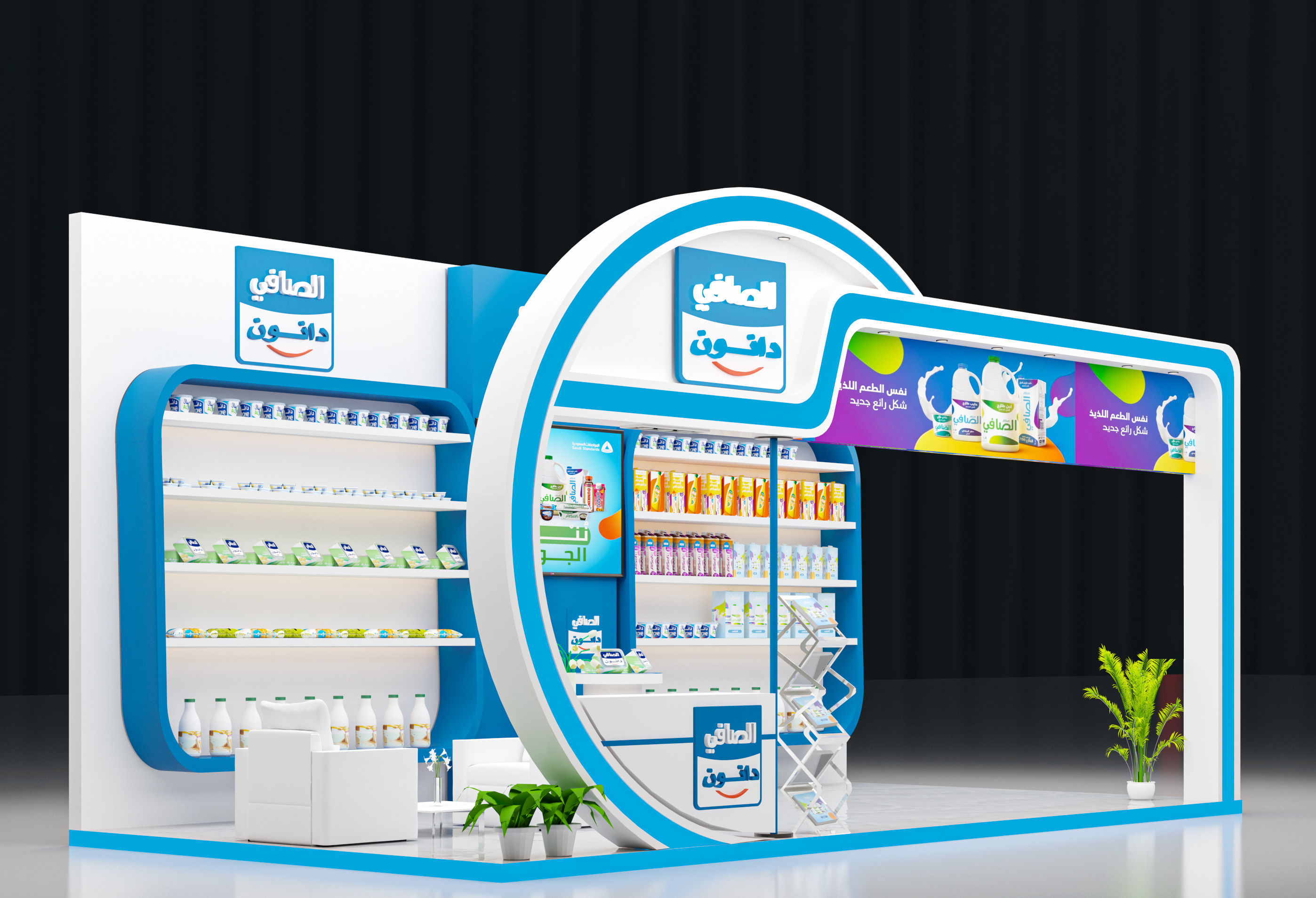 booth 6x3 3D model_3