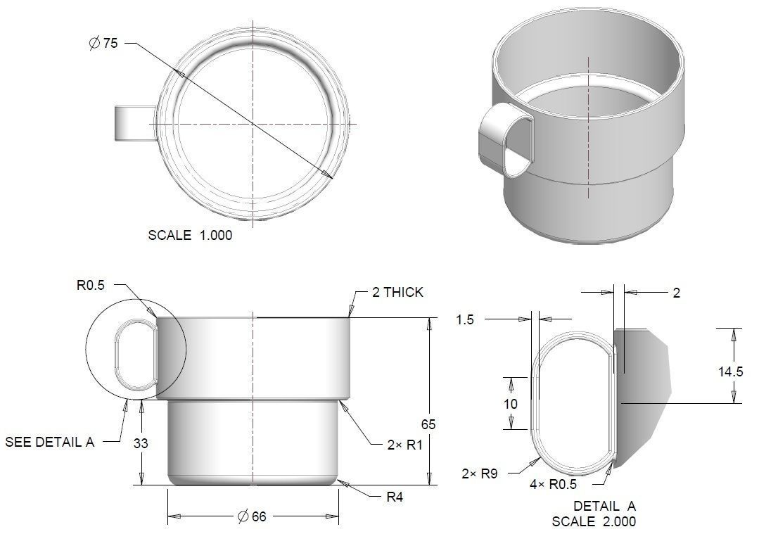 Plastic Cup 3D print model_3