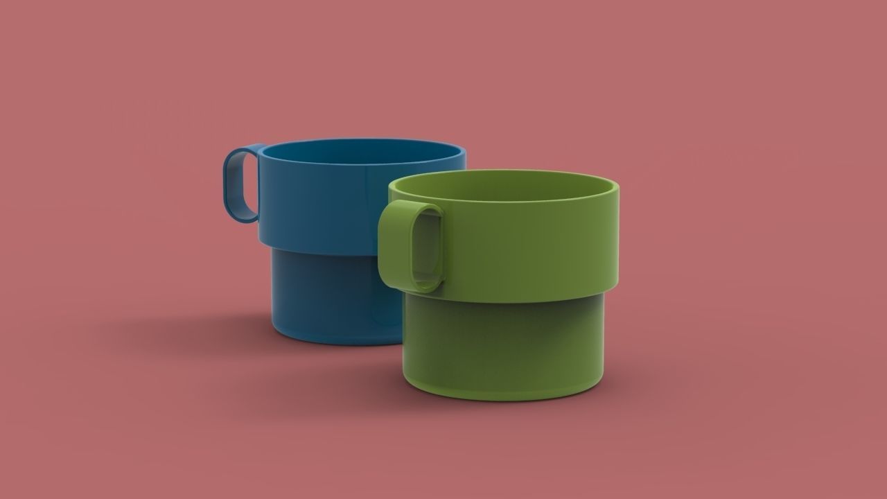 Plastic Cup 3D print model_6
