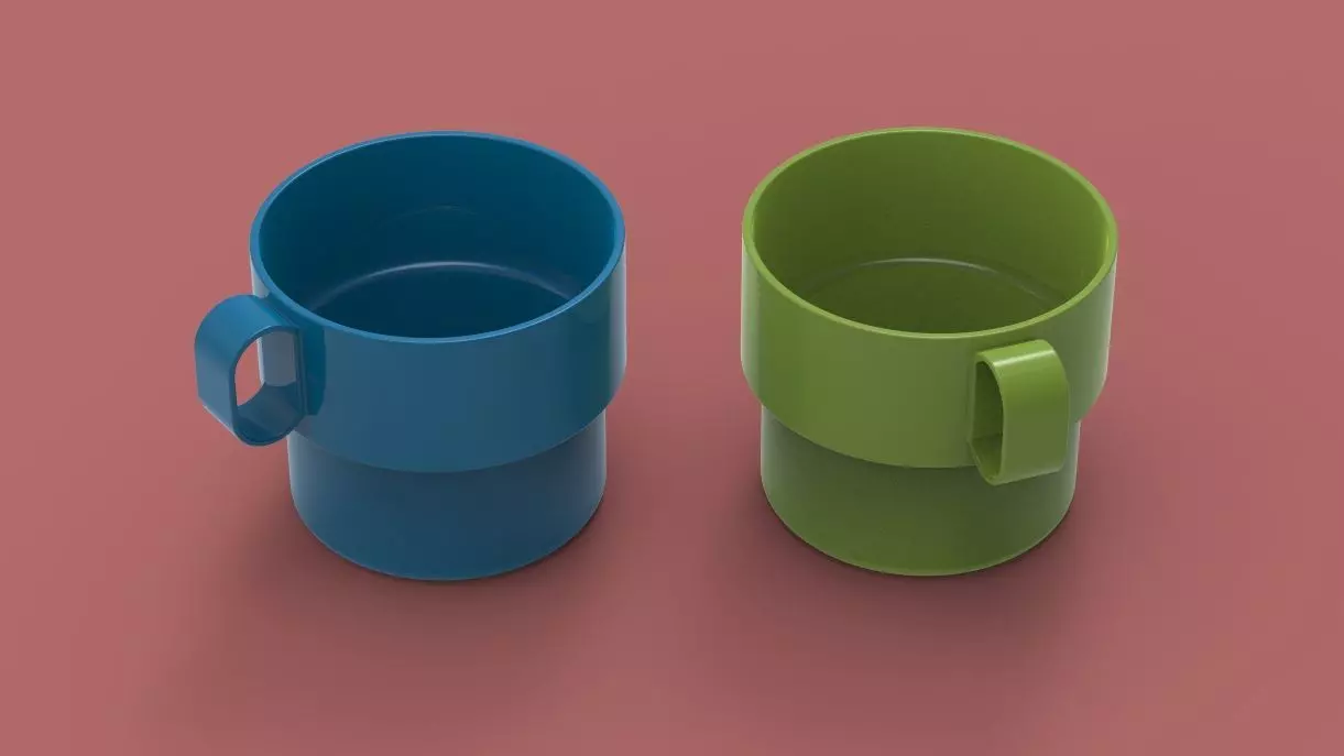 Plastic Cup 3D print model_0