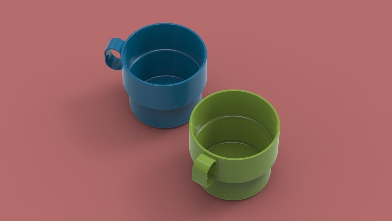 Plastic Cup 3D print model_1