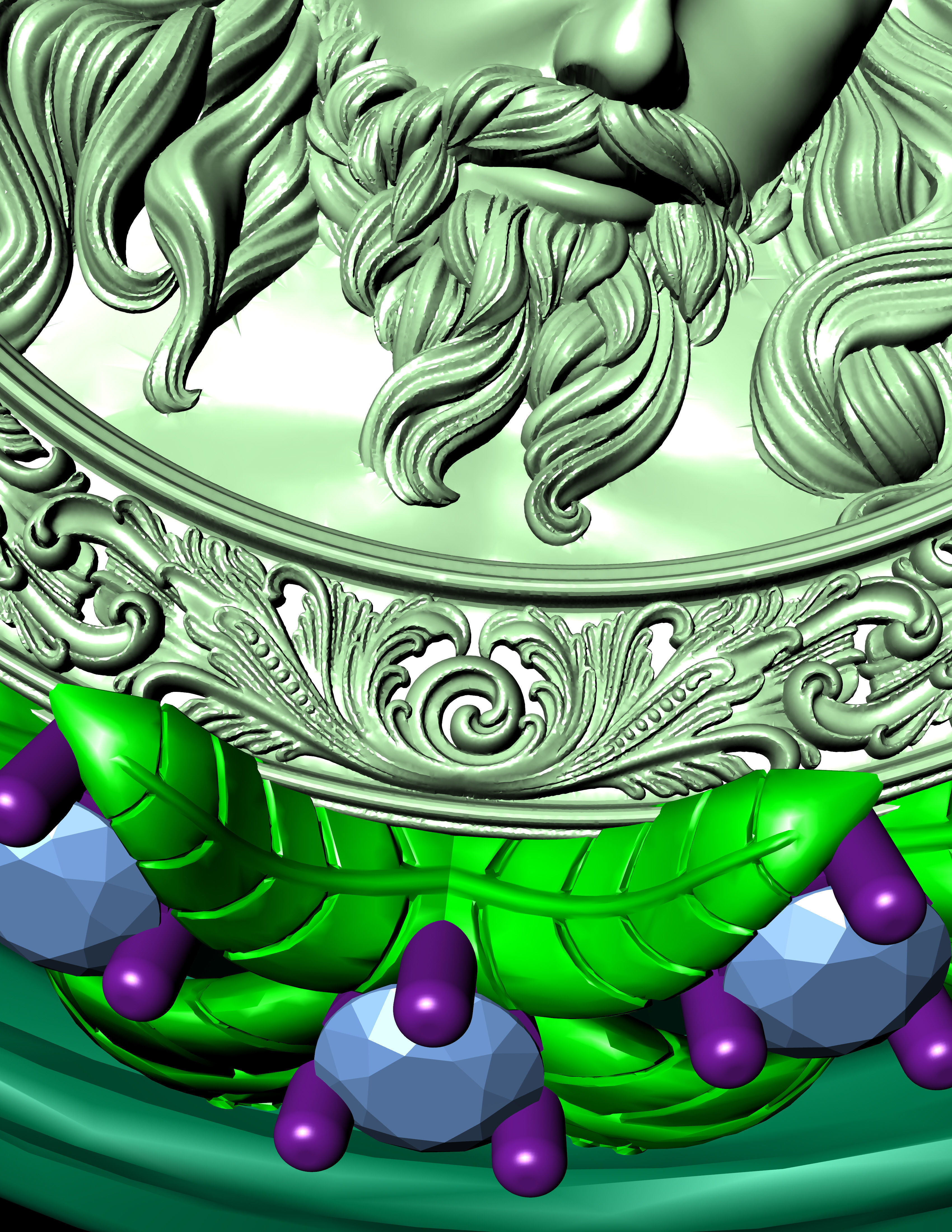 Jesus Diamond Ring 3d Print Model  3D print model_18