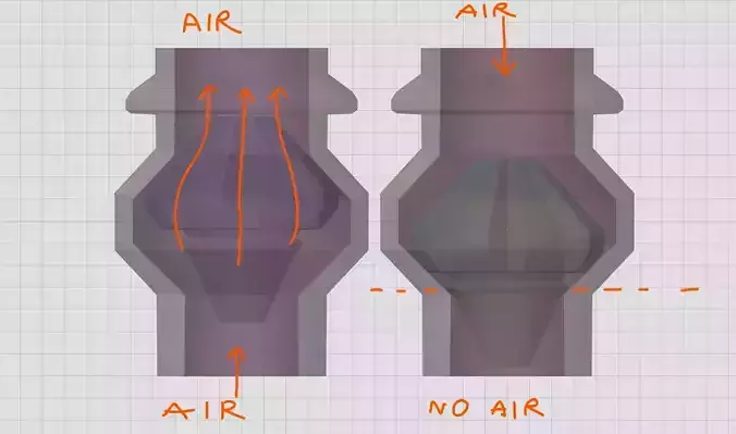 3D Print - One Way Air Pressure Valve 3D print model