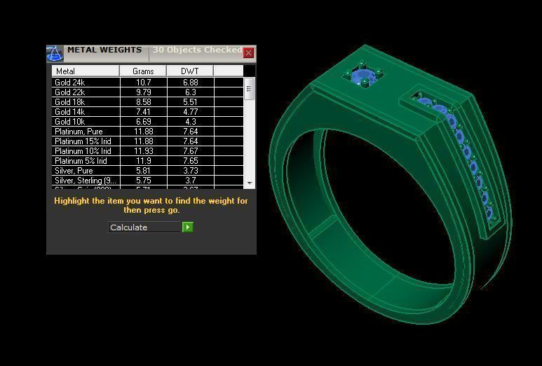man ring 3D print model_12