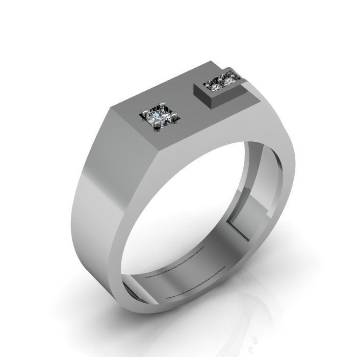 man ring 3D print model_5