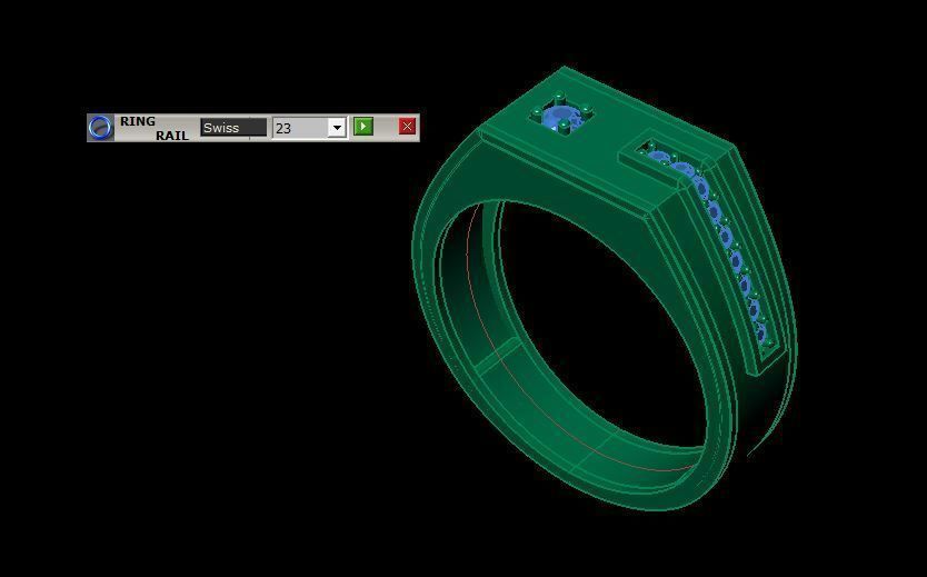 man ring 3D print model_11