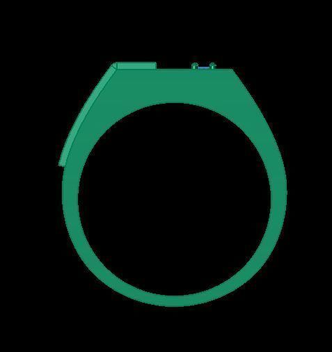 man ring 3D print model_8