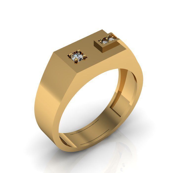 man ring 3D print model_4
