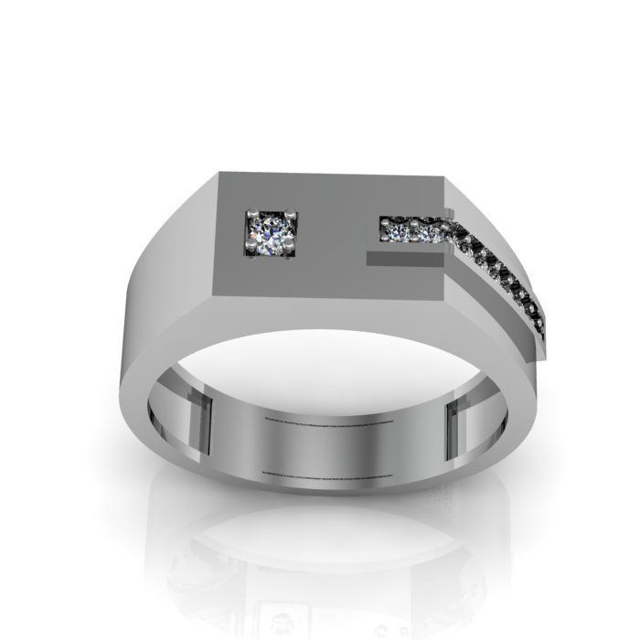 man ring 3D print model_3