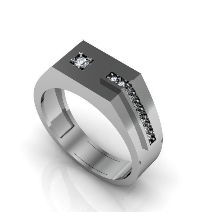 man ring 3D print model_1