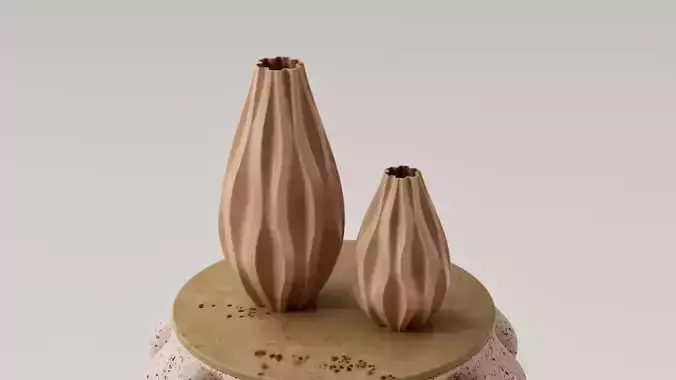 STL Jarrones decorativos - vasos 