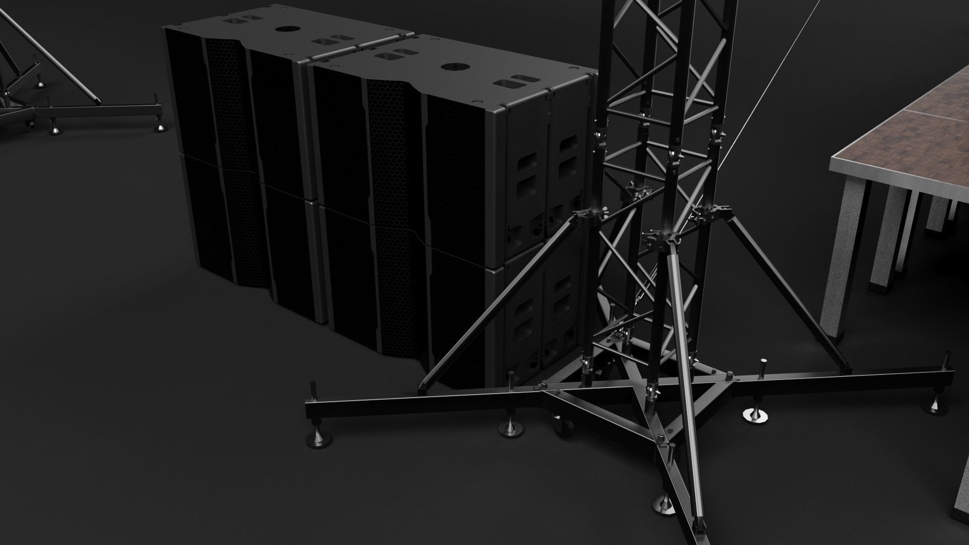 Concert Stage Set Full Detail 3D model_10