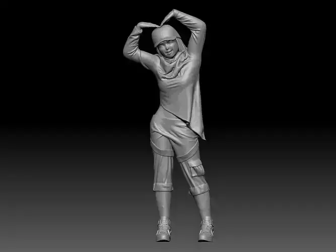 young girl 6 3D print model