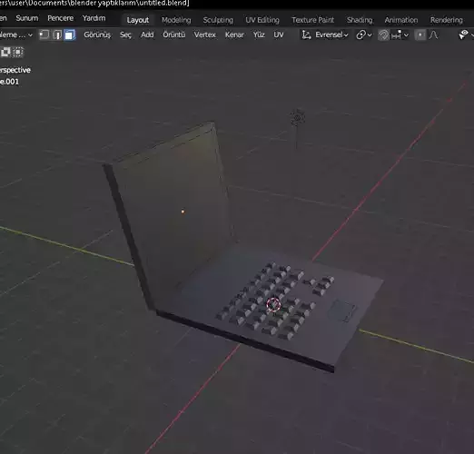 Laptop LowPoly 3D