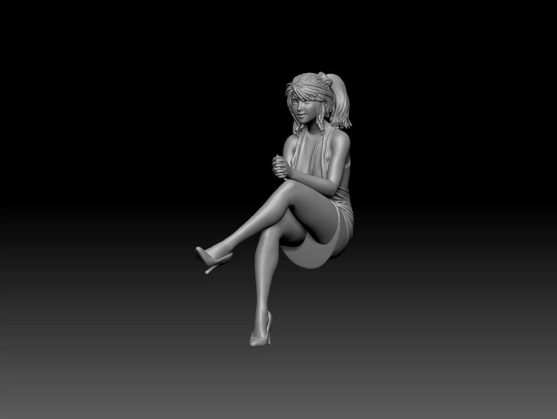 chinese girl 6 3D print model_0