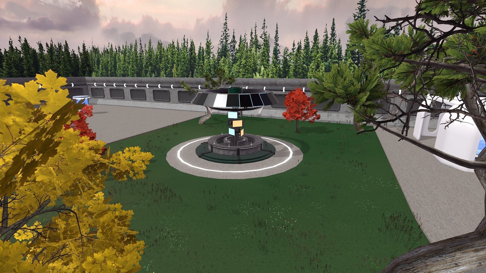 Sci-fi Canteen-Bar Low-poly 3D model_4