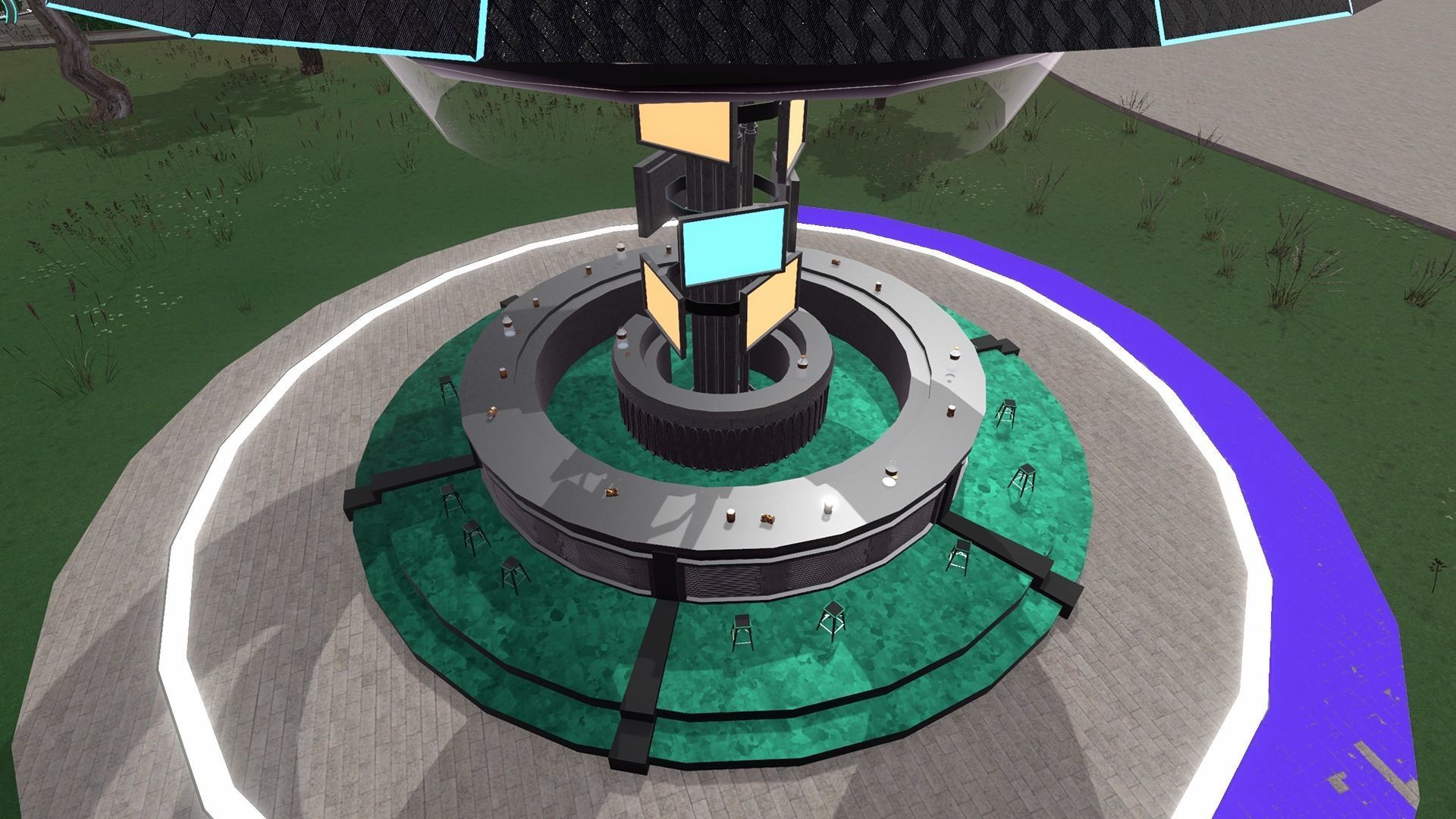 Sci-fi Canteen-Bar Low-poly 3D model_3