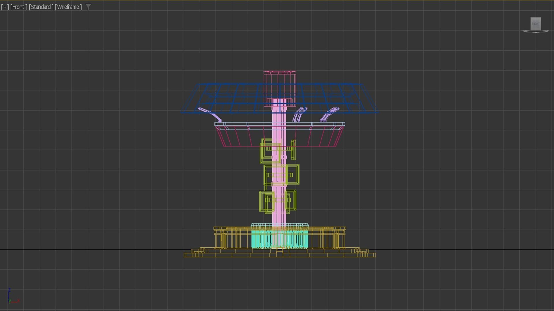 Sci-fi Canteen-Bar Low-poly 3D model_5