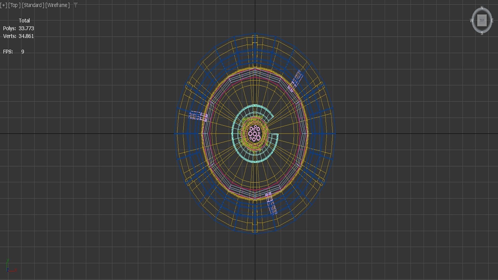 Sci-fi Canteen-Bar Low-poly 3D model_8