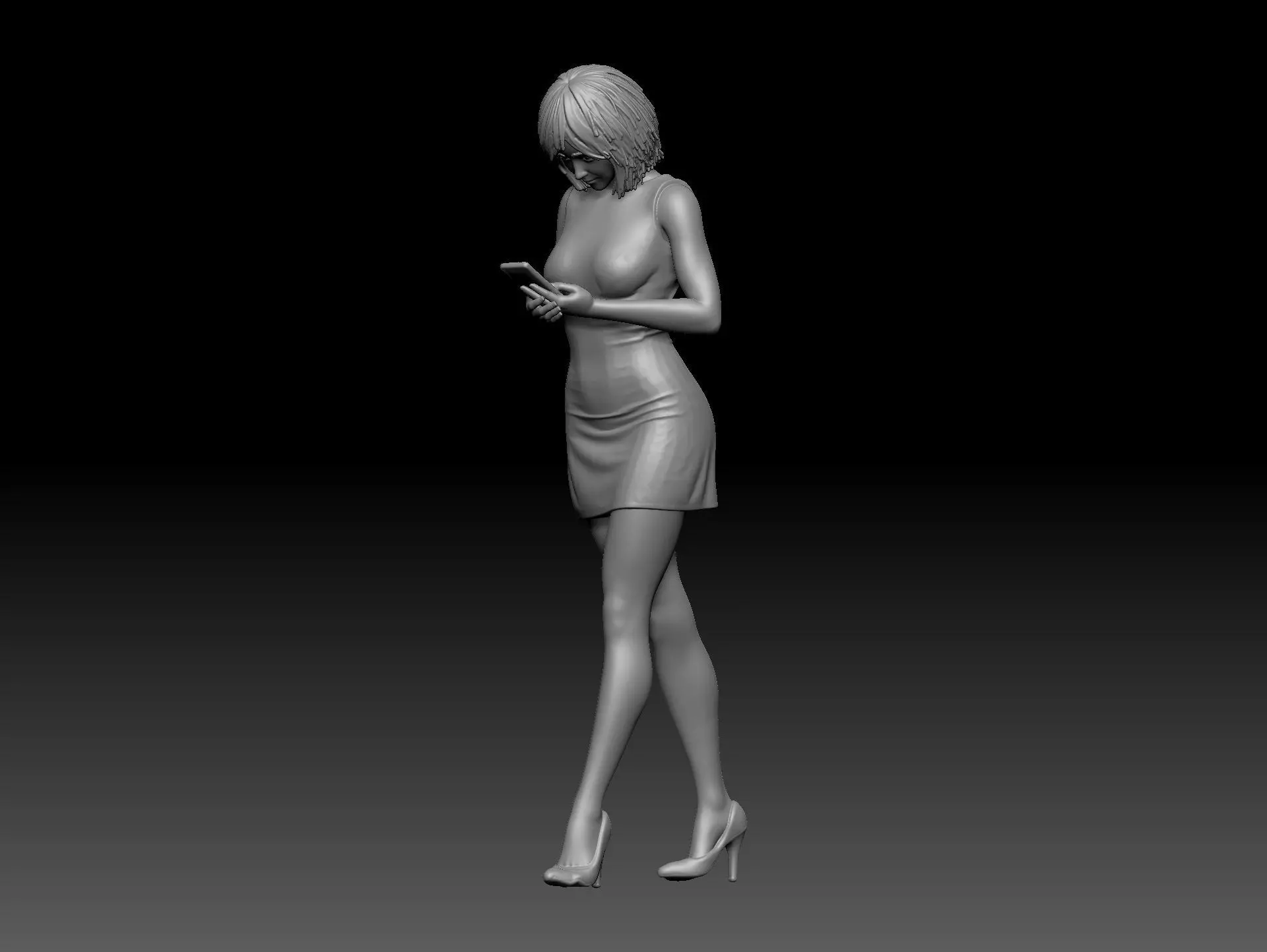 chinese girl 12 3D print model_0