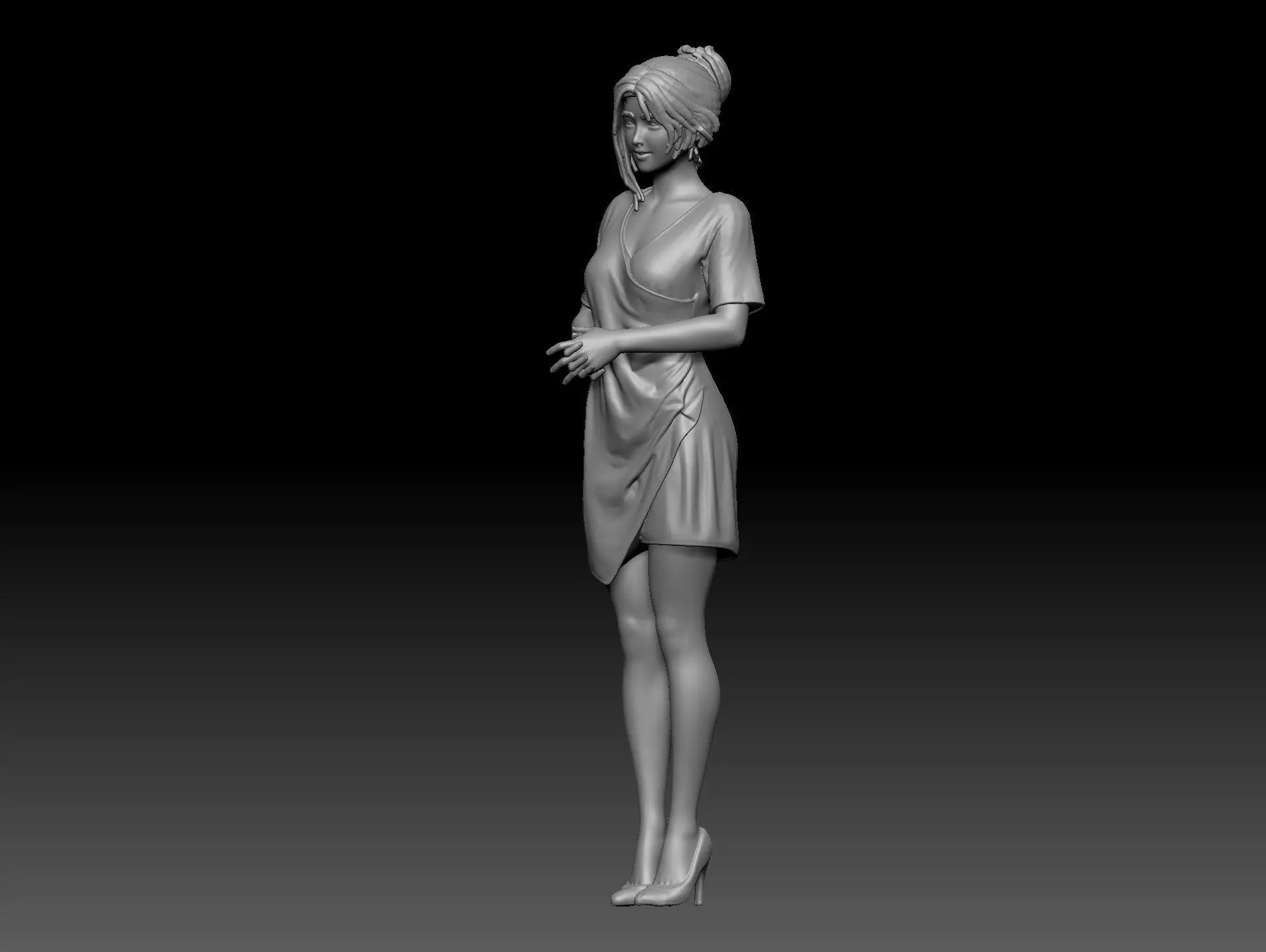 chinese girl 14 3D print model_0