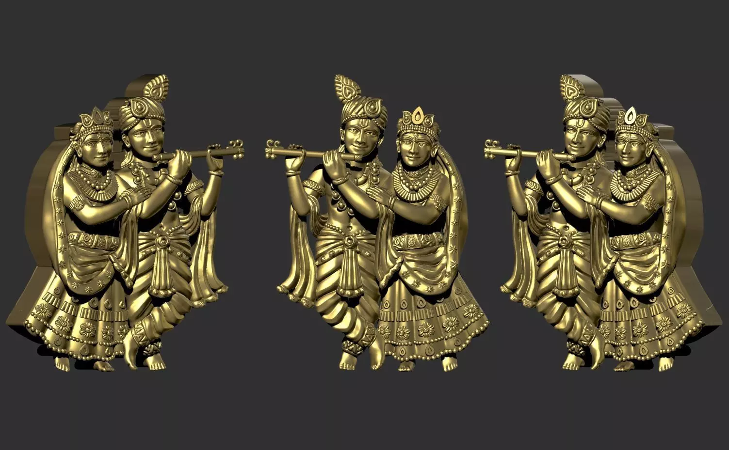 Radhe krishna  3D print model_0