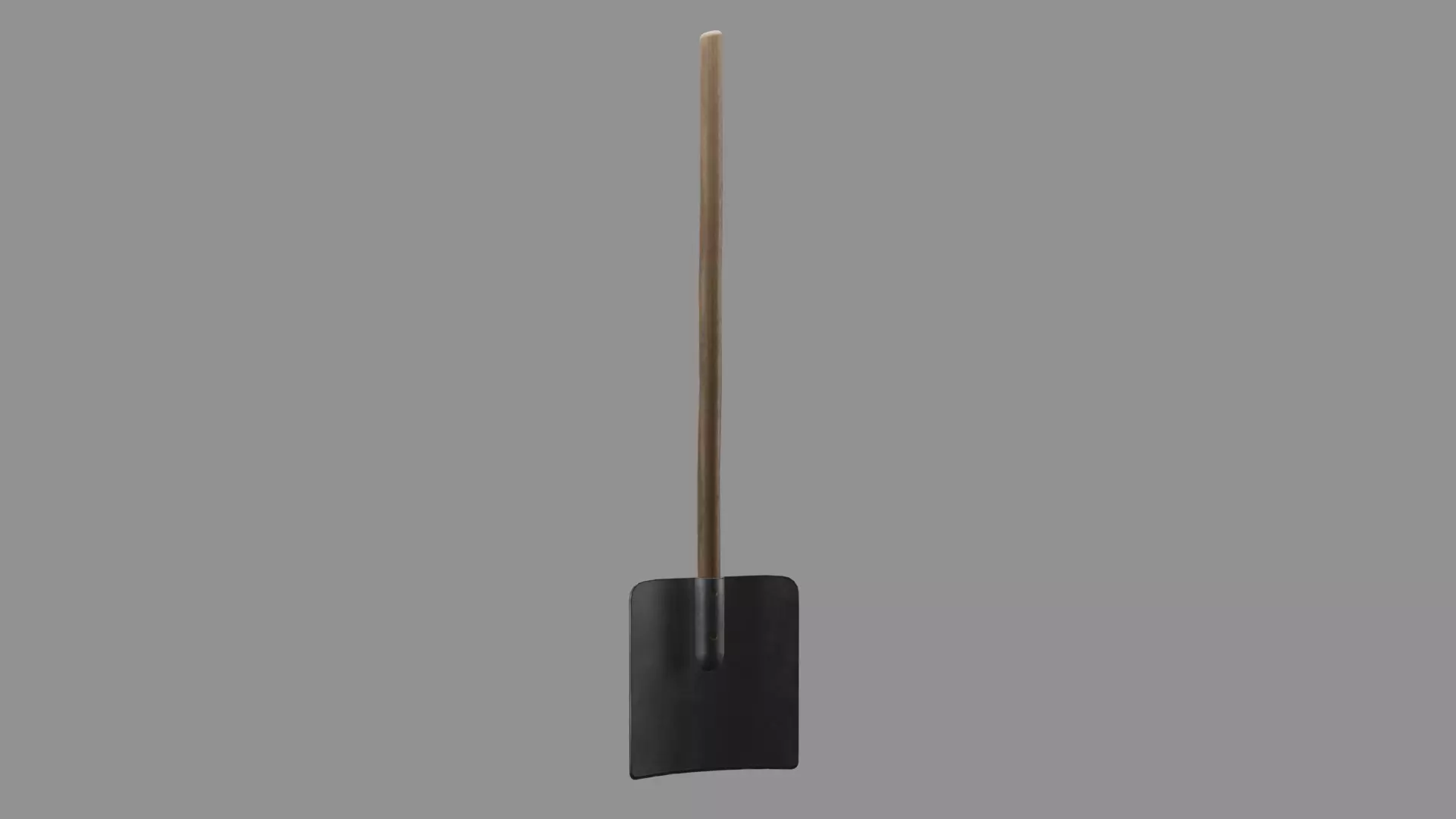 Square Shovel Low-poly 3D model_0