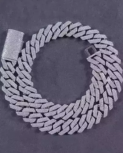 Cuabn Chain with lock 3D print model