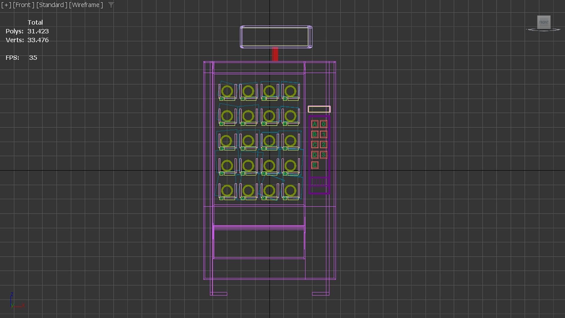 Sci-fi Automat Low-poly 3D model_5