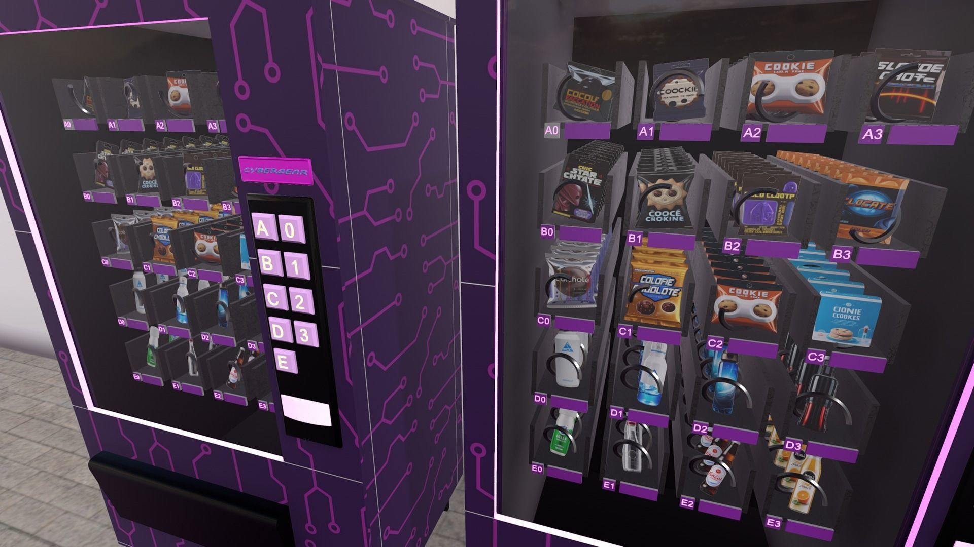 Sci-fi Automat Low-poly 3D model_2