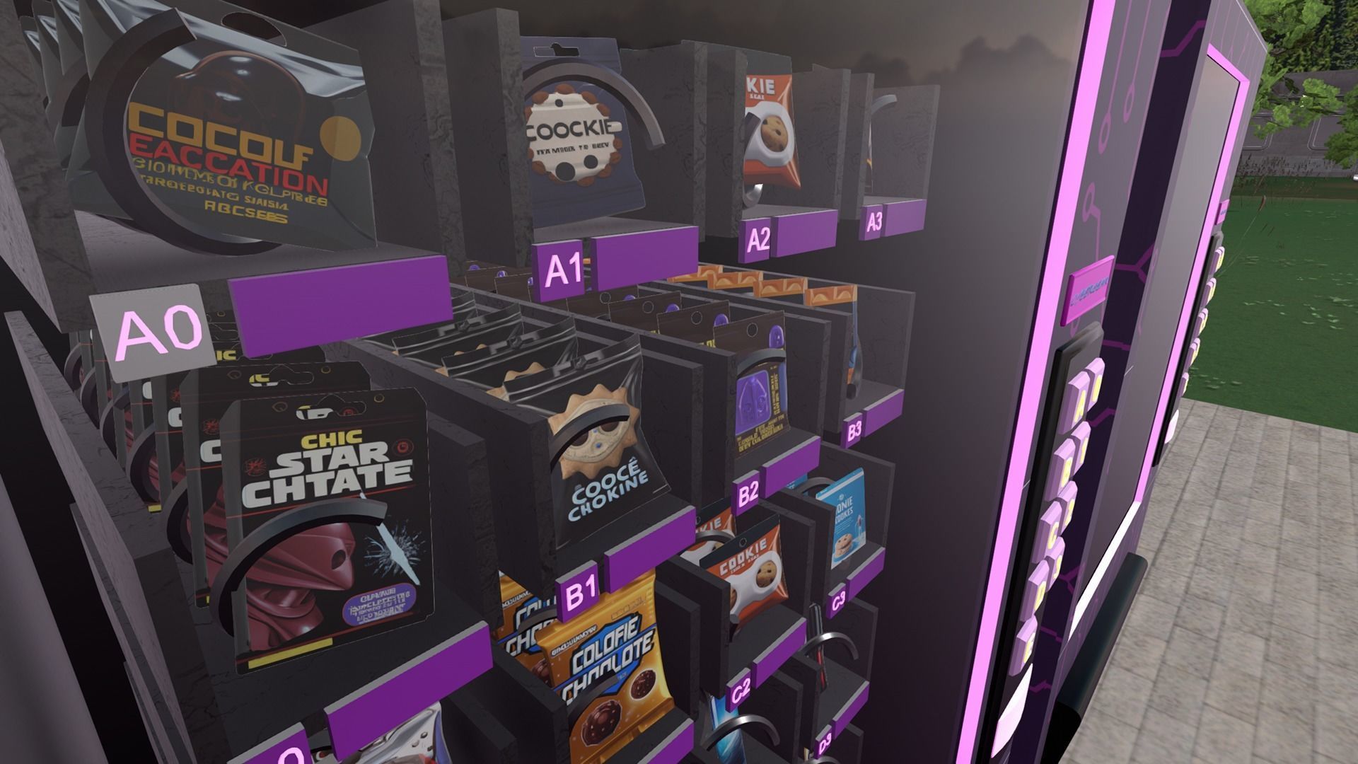 Sci-fi Automat Low-poly 3D model_1