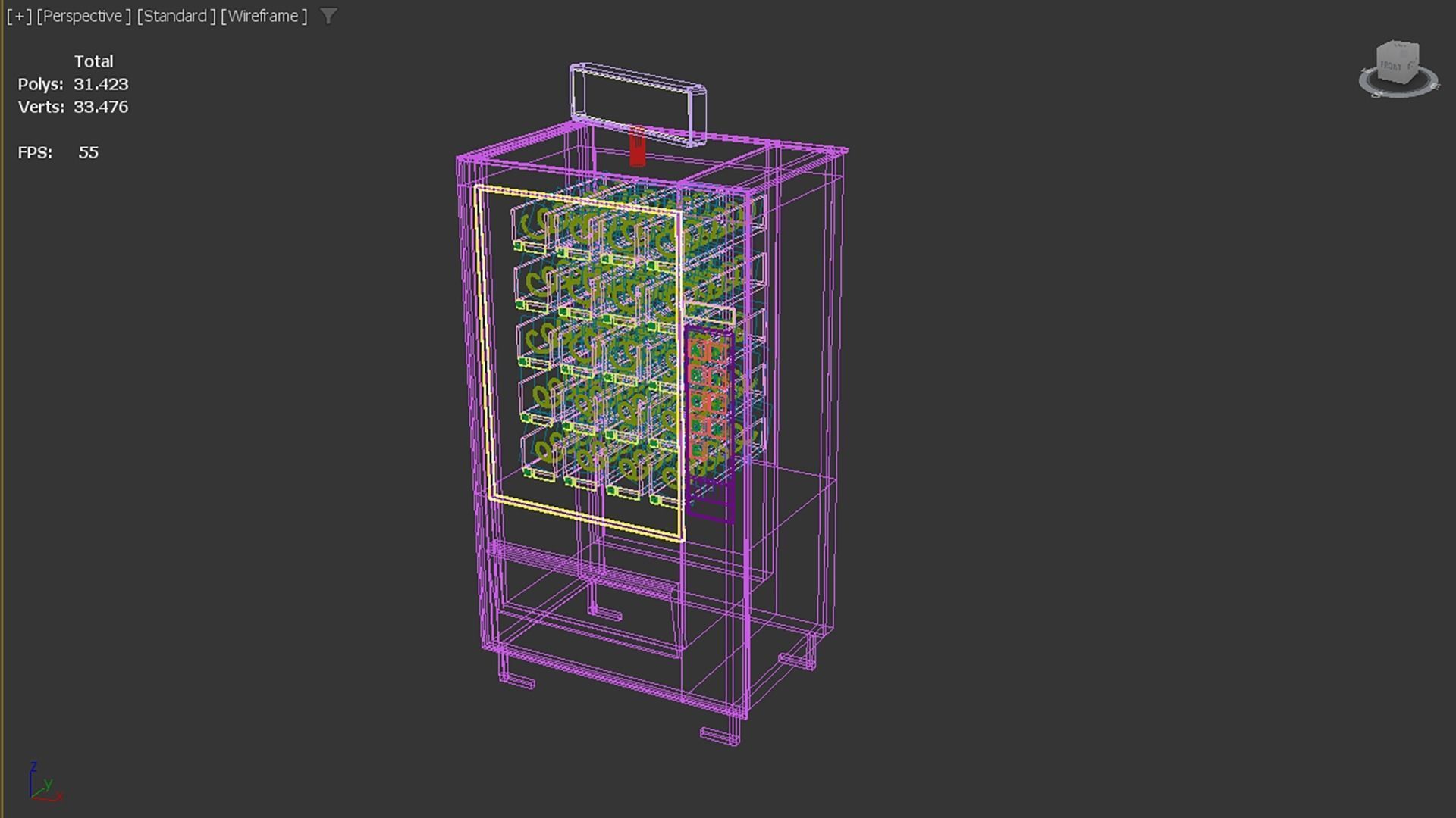 Sci-fi Automat Low-poly 3D model_4