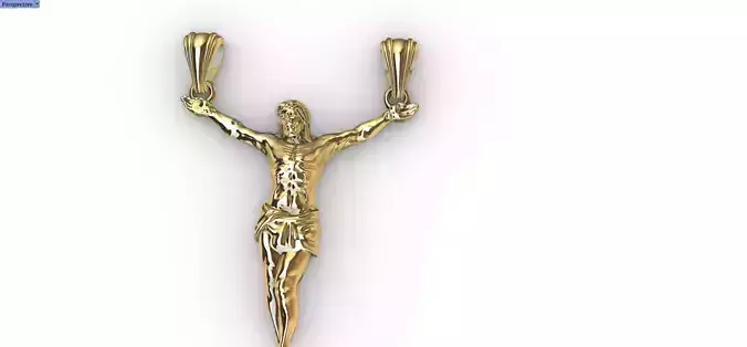 Crucifix Jesus Body Pendant Charm Necklace JEWELRY
