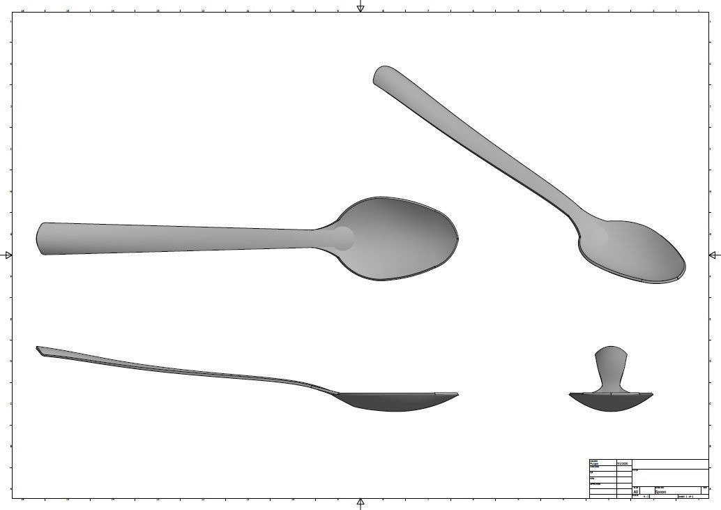 Spoon 3D print model_1