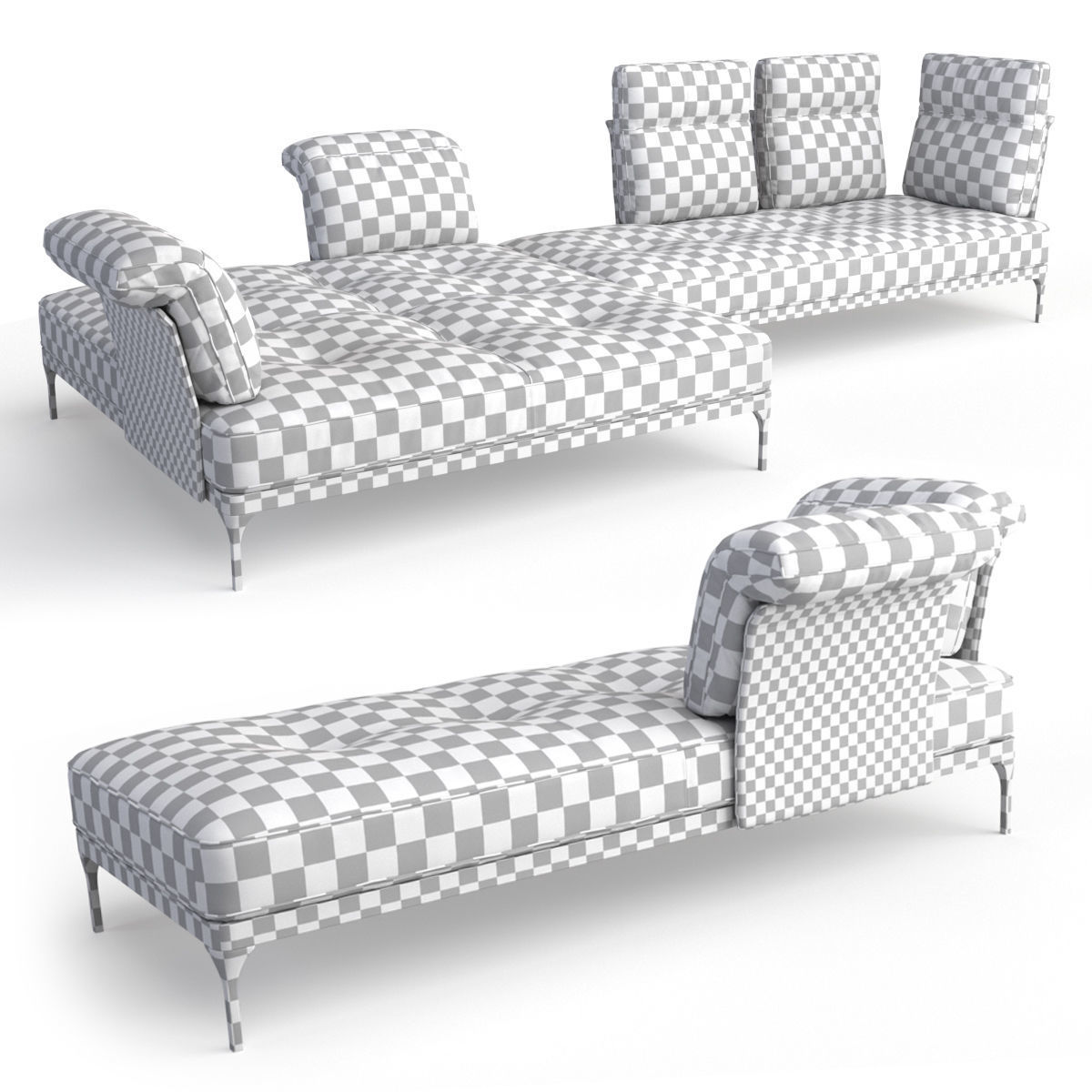 Ada sectional sofa 3D model_4