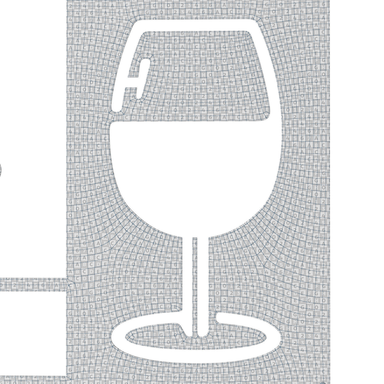 AM PM coffee sign Low-poly 3D model_15