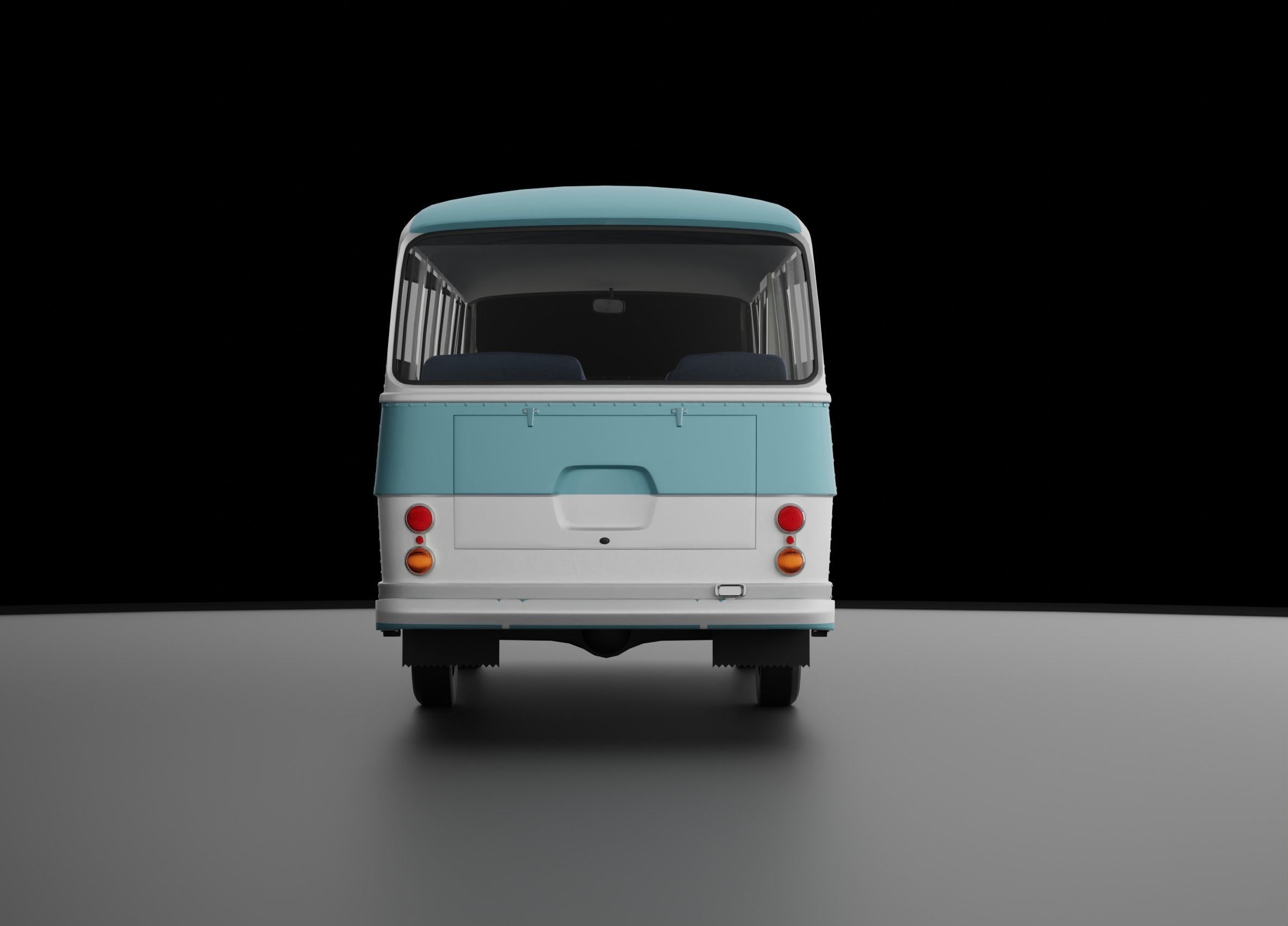 Toyota Light Bus 1963 3D Model left hand drive version 3D model_6