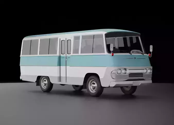 Toyota Light Bus 1963 3D Model left hand drive version 3D model Toyota Light Bus 1963 3D Model left hand drive version 3D model