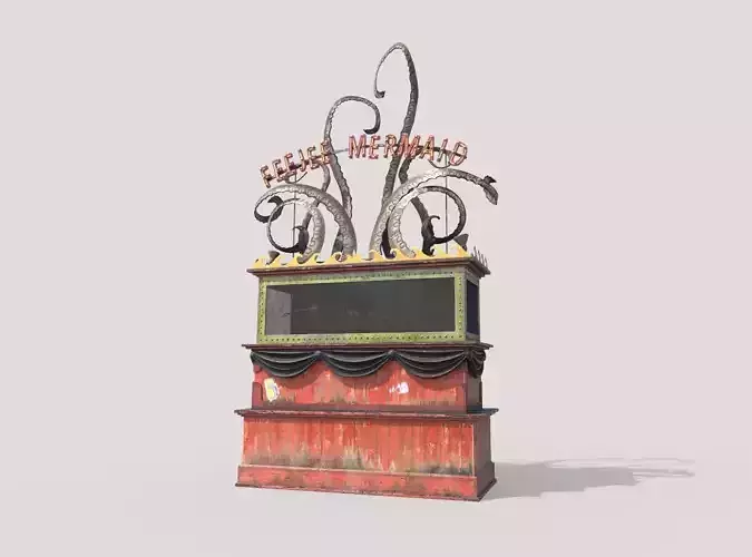 Mermaid Exhibition Stand 3D model