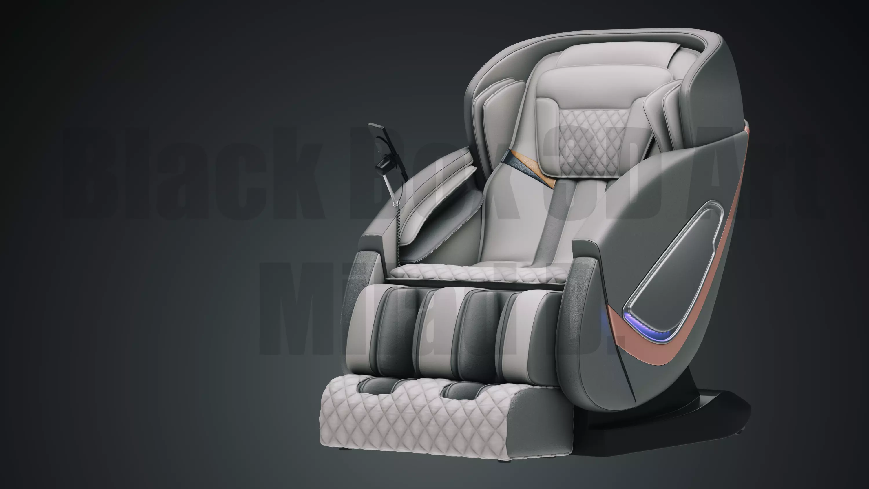 Massage chair Low-poly 3D model