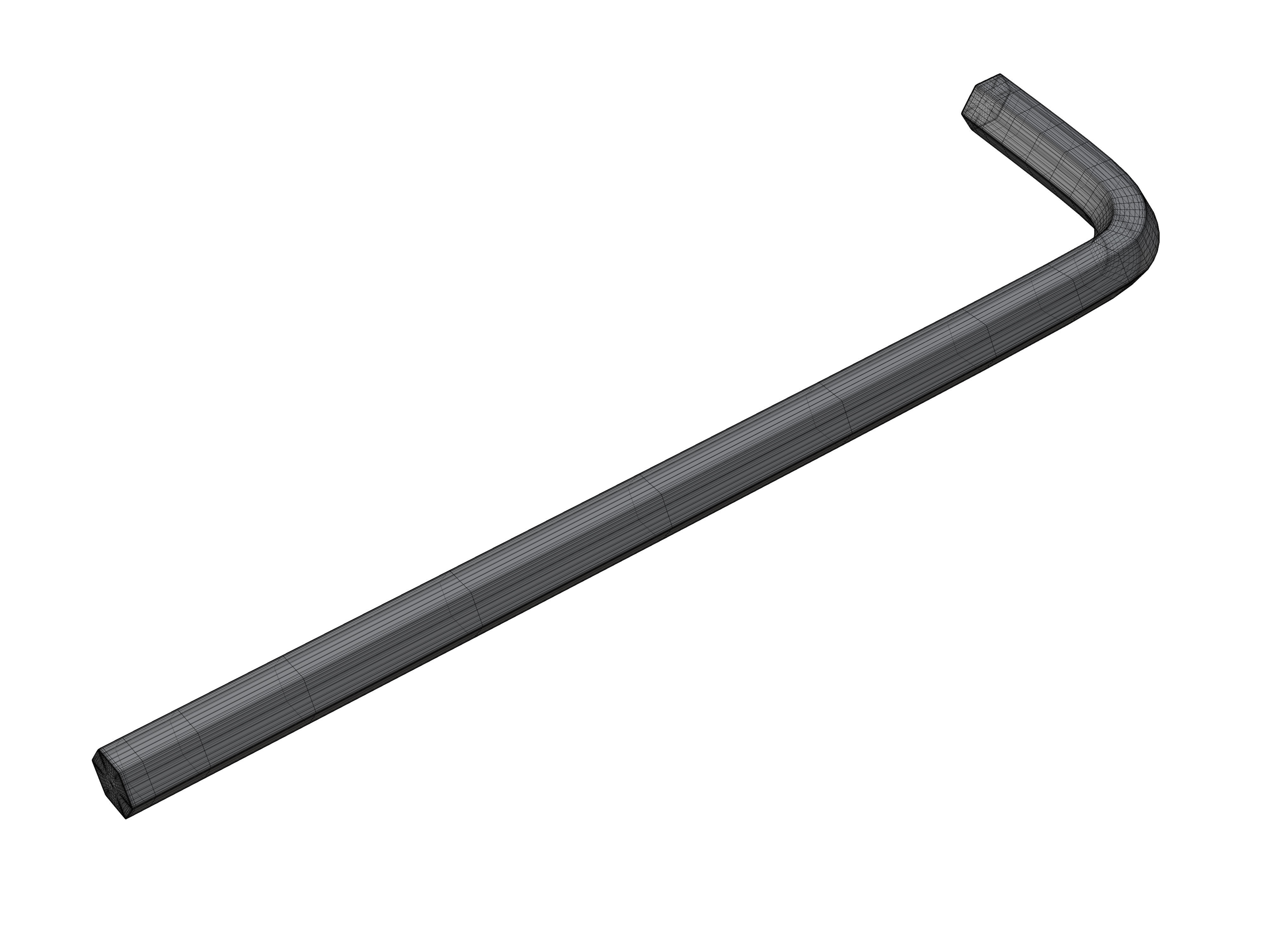 Allen Wrench or Allen Key Low-poly 3D model_8